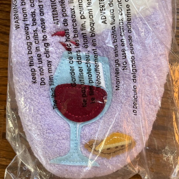 Snoozies womens slipper socks vino size L 9/10 new in packaging - Picture 3 of 4